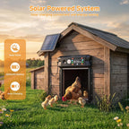 Automatic Chicken Coop Door Solar Powered, Large 9.45”X10.24” Opening