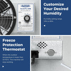 ALORAIR 540CFM Crawl Space Ventilator Fan with Humidistat & Thermostat