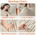 Giant Bean Bag Chair for Adults Teens with Armrest Large BeanBag Couch Sofa