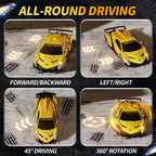 1:10 Big Size Transform RC Car, Gesture Sensing Remote Control Car (Yellow)