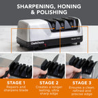 Chef’sChoice 15XV EdgeSelect Professional Electric Knife Sharpener with 100-Percent Diamond Abrasives and Precision Angle Guides for Straight Edge