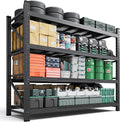 71.3" W Metal Storage Shelves,5000LBS Heavy Duty Garage Shelving Units, 4 Tier Adjustable Utility Rack Shelf,Large Industrial Shelves,for Shop