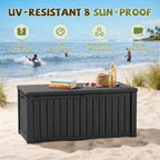 310 Gallon Deck Boxes Outdoor Waterproof Large Outside Storage Box