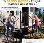 CAMMOO 4-Step Hot Tub Step RV Steps with Wheels, Per Step 1000LBS Capacity