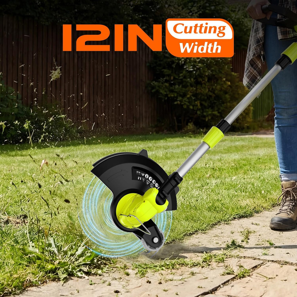 20V Electric Cordless String Trimmer 2 x 2.0Ah Battery Powered with Charger