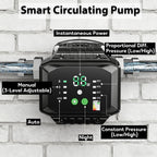 10.1GPM Smart Hot Water Circulation Pump/Recirculating Pump 45Watts