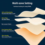 Serta Multi-Zone Heated Mattress Pad, King, 4-Zone Body & Foot Heating