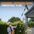 Alloyman Roof Gutter Cleaning from The Ground,40V Cordless Leaf Blowers