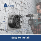 ALORAIR 540CFM Crawl Space Ventilator Fan with Humidistat & Thermostat