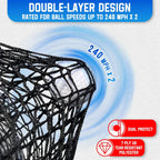 Golf Net with Extra Striking Net, Heavy Duty Golf Practice Hitting Net Huge