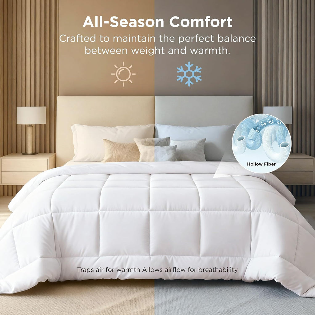 Bedsure Comforter Duvet Insert, Quilted Bedding Blanket, OEKO-TEX