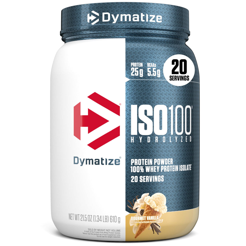 Dymatize ISO100 Protein Powder, 100% Whey Isolate, Gourmet Vanilla