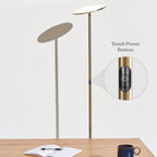 Brightech Sky LED Floor lamp, Torchiere Super Bright Floor Lamp for Living Room Decor & Office - Dimmable, Tall Standing Torch Lamp with Warm Light