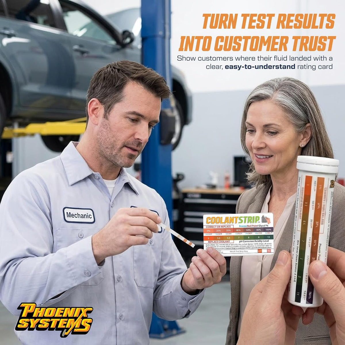 Phoenix Systems 100 Double-Ended Brake & Coolant Test Strips