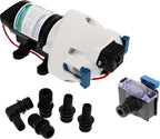 Flojet R3526144D RV Water Pump, 12 VDC 3-Chamber, 3GPM, 50PSI