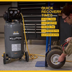 Klutch 20-Gallon Air Compressor, 2 HP, 120V