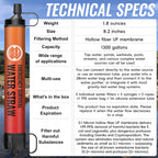 Straw Water Filter 5 Pack - Outdoor Camping & Hiking Survival Gear