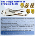 58PCS Hose Repair Kit, 1/4 I.D.Torch Hose Repair Kit, Air Hose Crimper Tool