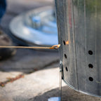Evergreen Incinerator 13 Gallon Burn Barrel with Lid | Yard Waste Garden Incinerator | Galvanized Steel Burn Cage Incinerator for Paper Leaf Paper