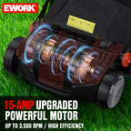 Electric Dethatcher and Scarifier 17-Inch 15-Amp with Collection Bag