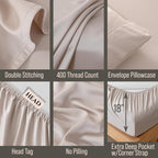 Bella Coterie Bamboo Viscose 34" Split Top King Sheets, Organically Grown
