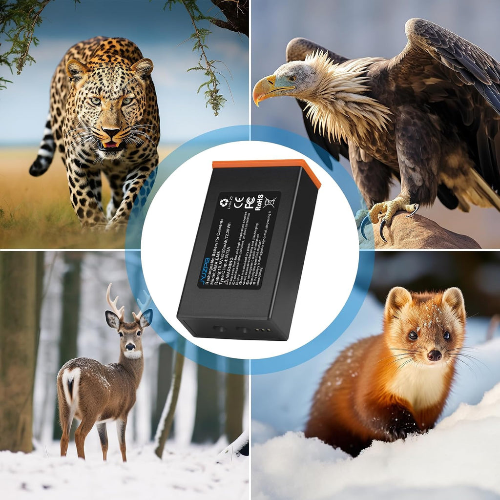 2 PACK Power Mag Battery Pack for Moultrie edge 2 Cellular Trail Camera