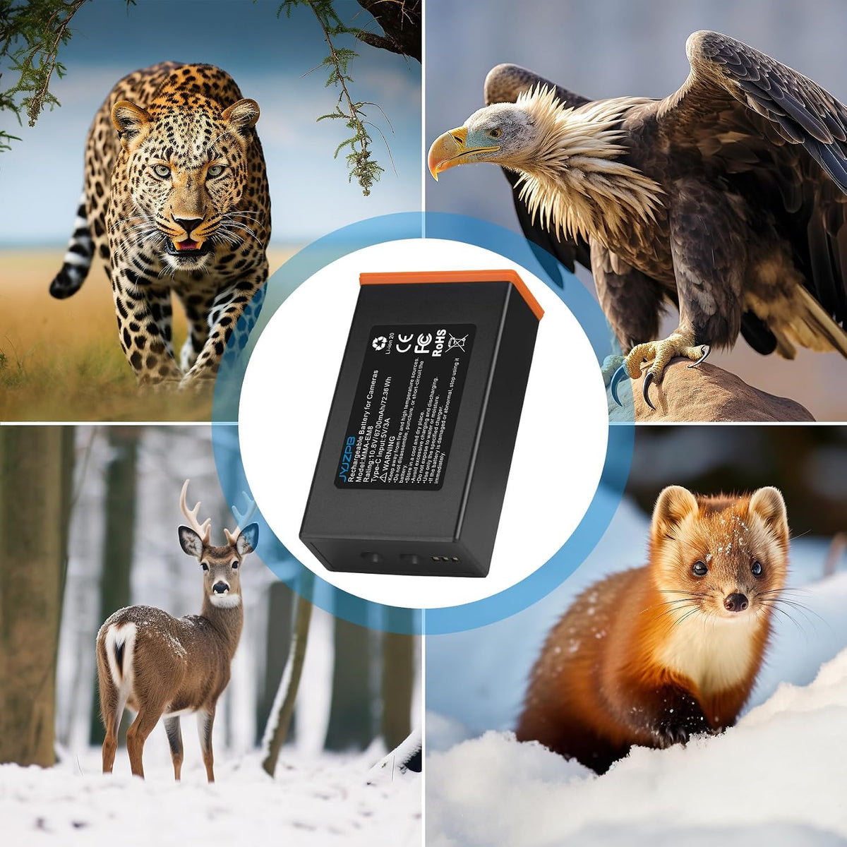 2 PACK Power Mag Battery Pack for Moultrie edge 2 Cellular Trail Camera