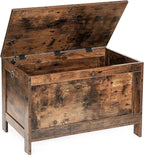 HOOBRO Toy Box, Retro Wooden Look Storage Chest with Safety Hinge, Entryway Storage Bench Supports 330 lb, 29.9 x 15.7 x 18.9 Inches Toy Chest
