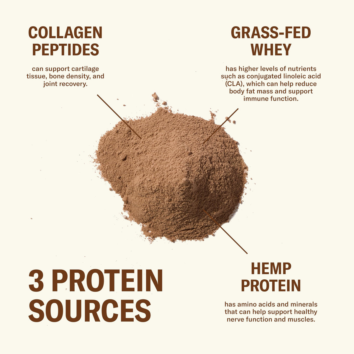 Ballerina Farm Grass Fed Whey Protein Powder Creamy Chocolate, 24g Protein with Collagen Peptides, Bovine Colostrum, Hemp Hearts, Prebiotic Fiber, No