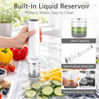 60kPa Compact Food Vacuum Sealer Kit with 30 Reusable Bags-10S/M/L