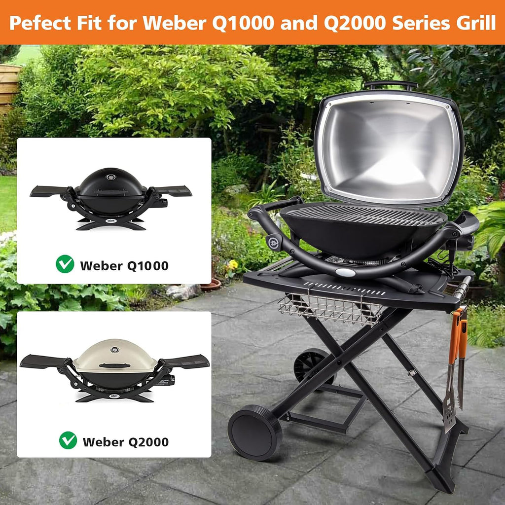 Portable Grill Cart for Weber Q1200, Q1000, Q2200, Q2000