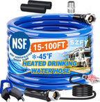 25FT Heated Water Hose for RV,-45°F Heated Water Hose, RV Accessories