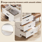 IRONCK Freestanding Closet System with Adjustable Shelves & 3 Drawers