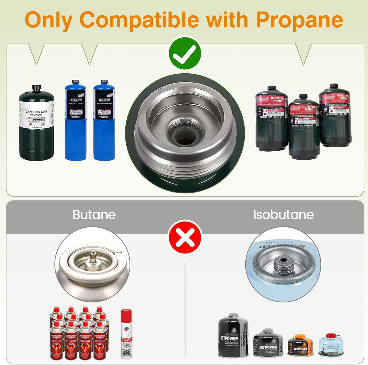 2 Burner Camping Stove with Windshield, 20000 BTU Propane Camp Stove, Portable Folding Gas Stove, Camping Essentials Gear Includes Frying Pan, Coffee