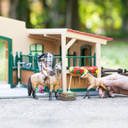 Schleich Farm World - Stable with Horses and Accessories - Kids 3+ | 42195