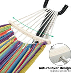 GAFETE Double Hammocks with Stand for Outside, Max 600lbs, (Classic Red)