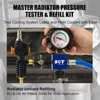 SGT 33pcs Coolant Pressure Tester Kit, Master Coolant Vacuum Refill kit