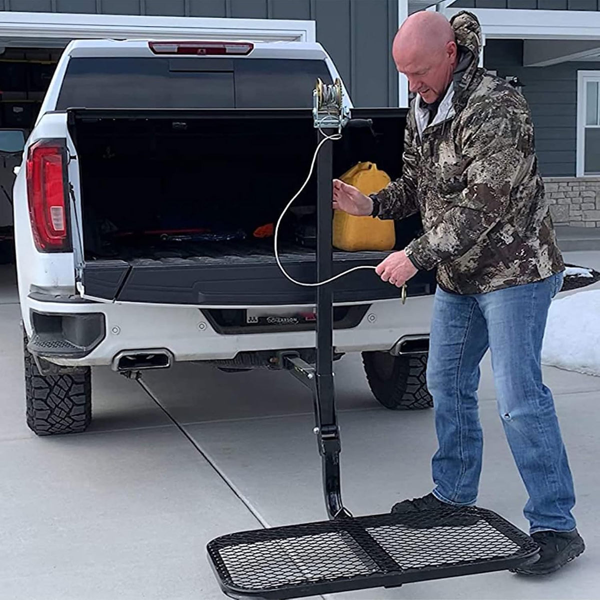 Viking Solutions SwiveLift Durable Lightweight Foldable Easy to Use Portable Big Game Hitch-Mounted Lifting System