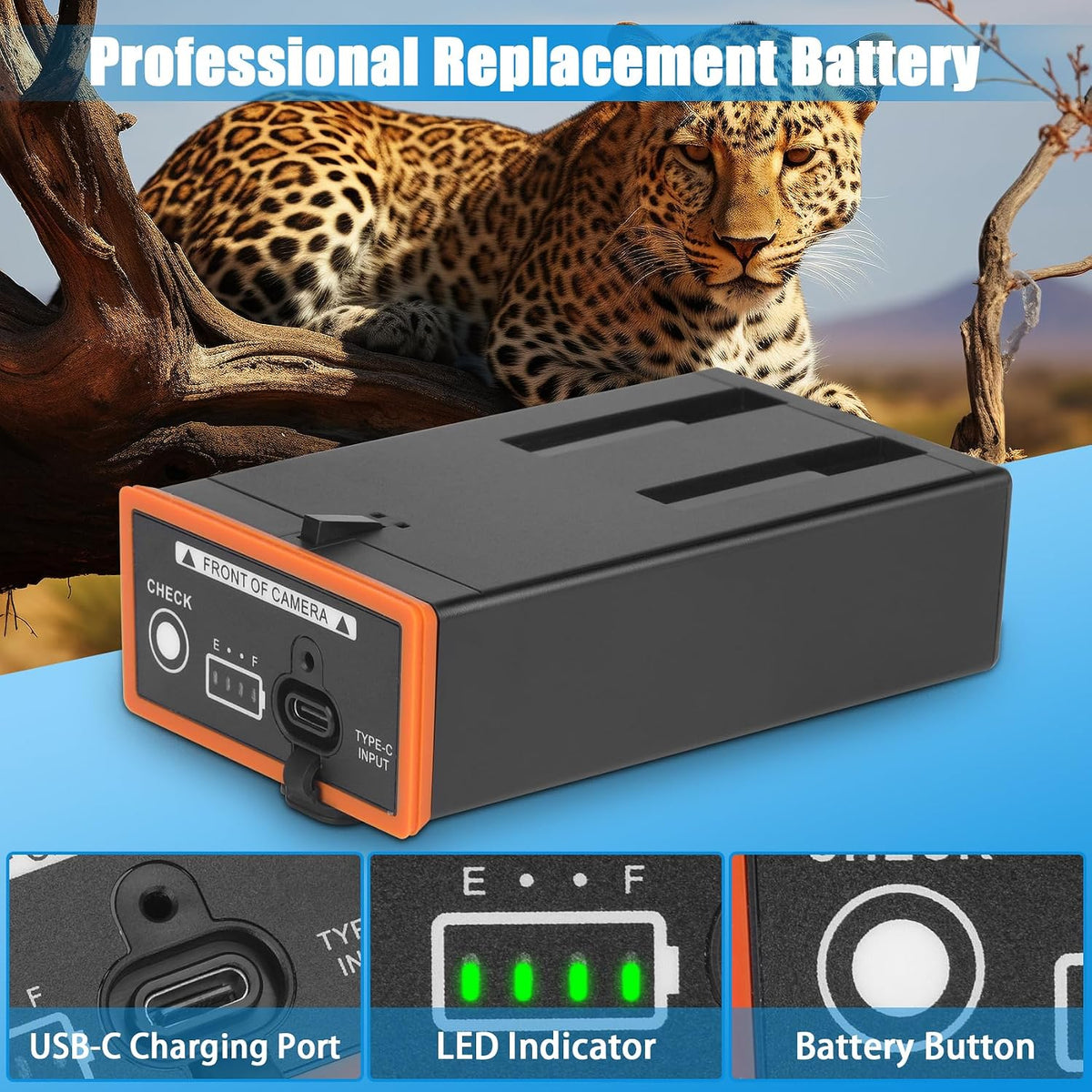 2 PACK Power Mag Battery Pack for Moultrie edge 2 Cellular Trail Camera