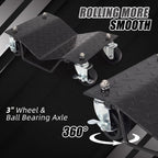 6000 LBS Car Wheel Dolly Set of 4, Car Dolly with Security Lock for Moving