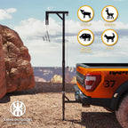 Deer Hoist for Truck Hitch, 600lbs Capacity Deer Hanger with Winch Gambrel