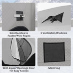 Outsunny 2/4/8 Person Pop-up Insulated Ice Fishing Tent