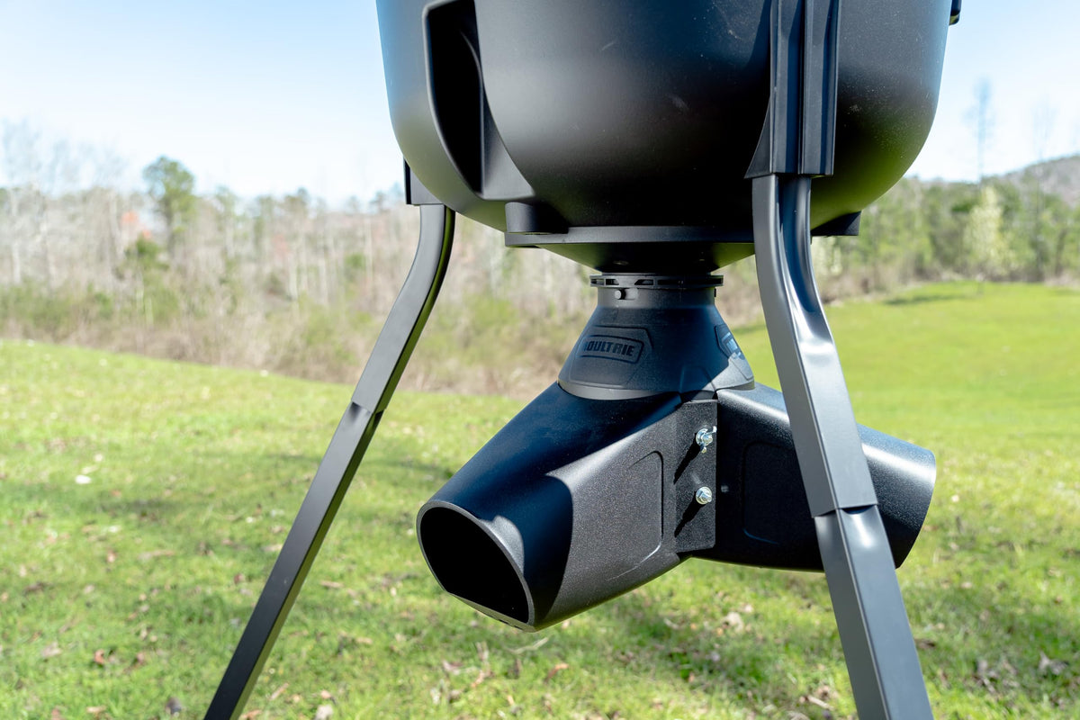 Moultrie Gravity Deer Feeder - Tripod Game Feeder - Easy Conversion Adapter - Protein Pellet Ready - Rugged No-Power Setup for Deer Management