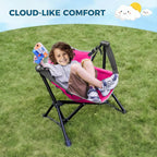 Kids Hammock Chair, Kids Camping Chair, Folding Chair, Pink