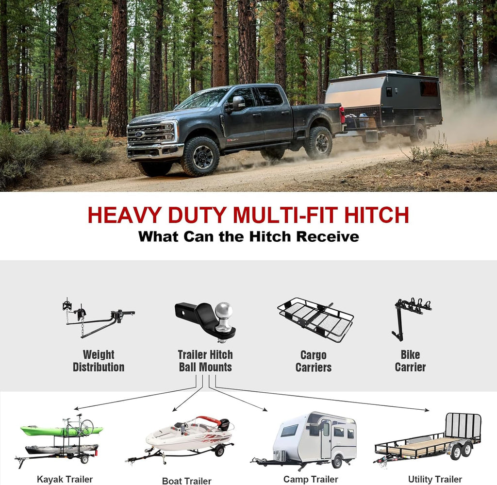 APS Trailer Hitch Receiver, 2" Tow Hitch for Silverado&Sierra 1500