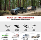 APS Trailer Hitch Receiver, 2" Tow Hitch for Silverado&Sierra 1500