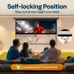 VIVOHOME 100 Inch 16:9 Pull Down Projector Screen, Black