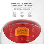 CUCKOO Micom Rice Cooker 6 Cup Uncooked / 12 Cup Cooked, Fuzzy Logic Rice Maker with Delay Timer & Keep Warm Setting, Versatile Food Steamer for
