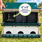S&K Purple Martin House, 12-Room Birdhouse for Backyard Birding