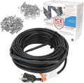 WarmlyYours Ice Shield Roof & Gutter Deicing Kit, 120 ft, 120V, Asphalt Shingles, Not for Metal or Steel Roofs